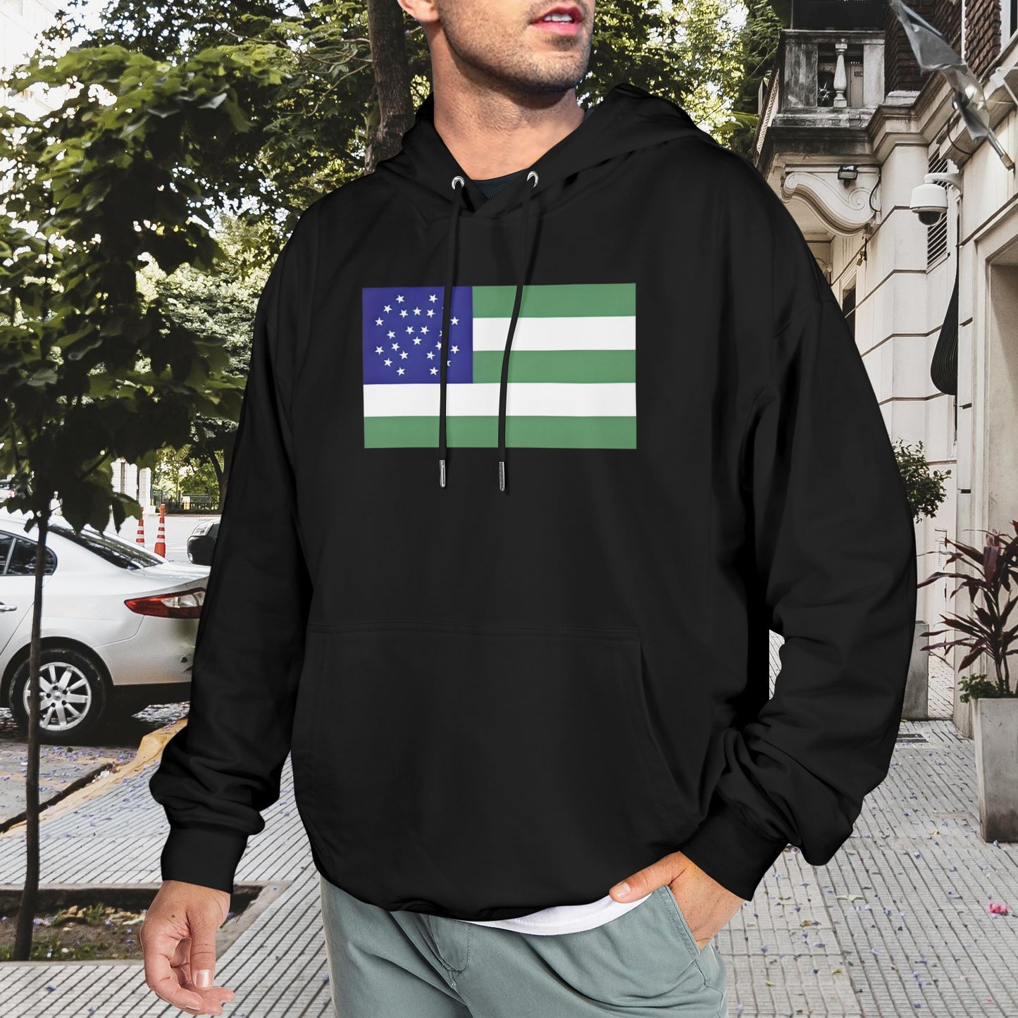 NYPD Flag Inspired Men's Hoodie (Made in the USA)