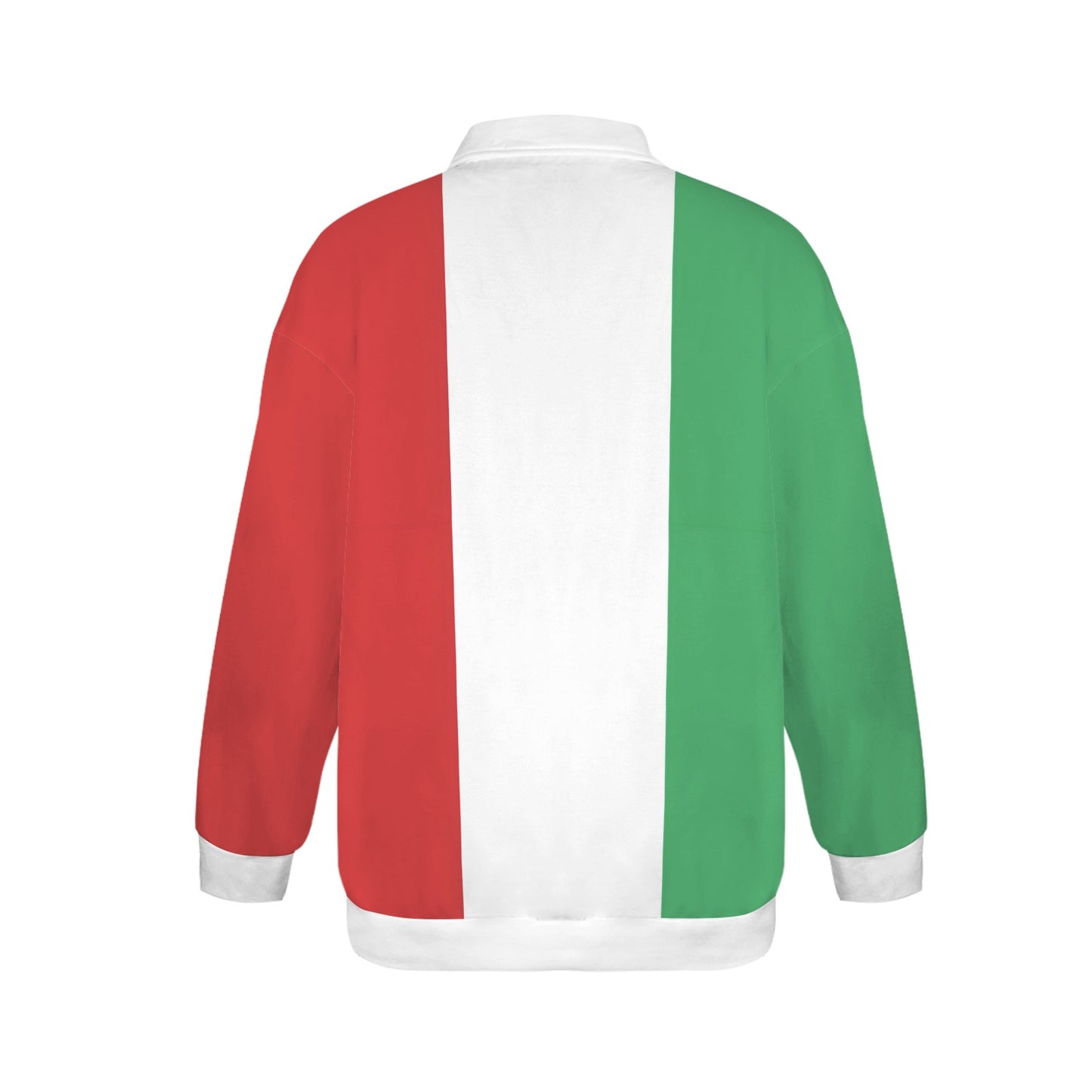 Mexico Flag Women's Quarter Zip Pullover Sweatshirt