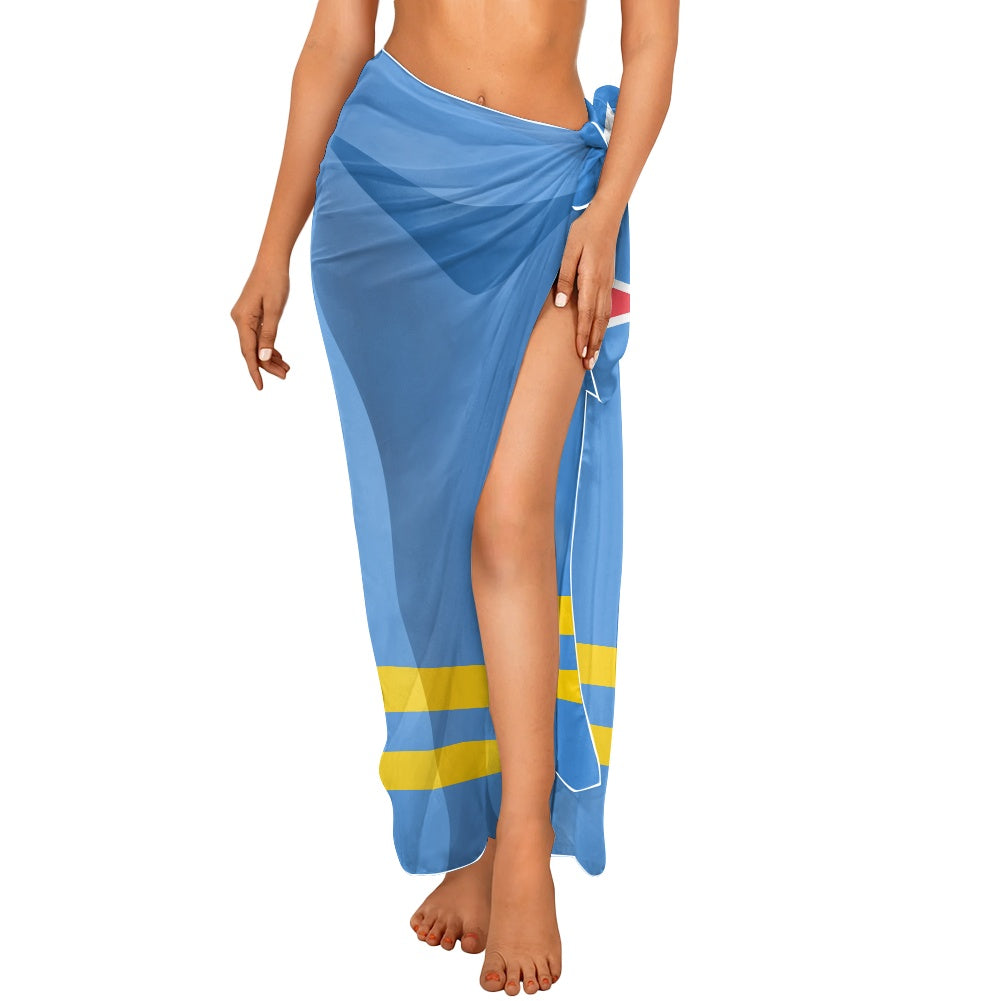 Aruba Flag Inspired Bikini Cover-Up