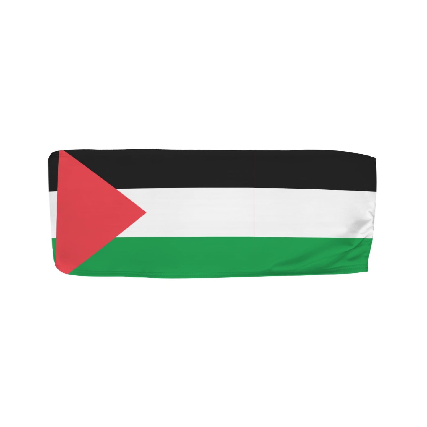 Palestine Flag Inspired Bandeau Tube Bikini Top