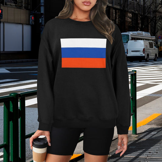 Russia Flag Unisex Fleece Sweatshirt (Made in the USA)