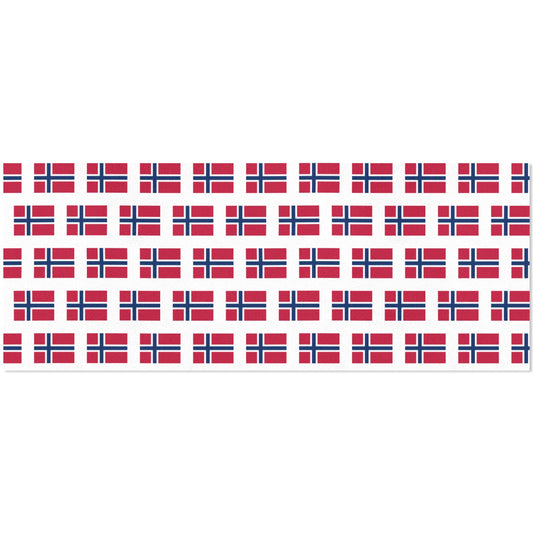 Norway Flag Custom Gift Wrapping Paper 58"x 22.5" (4 Rolls)