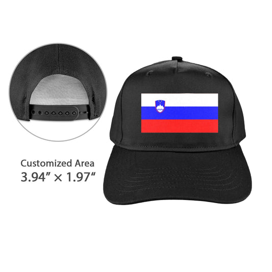 Slovenia Flag Inspired Baseball Cap | Printed in the  USA