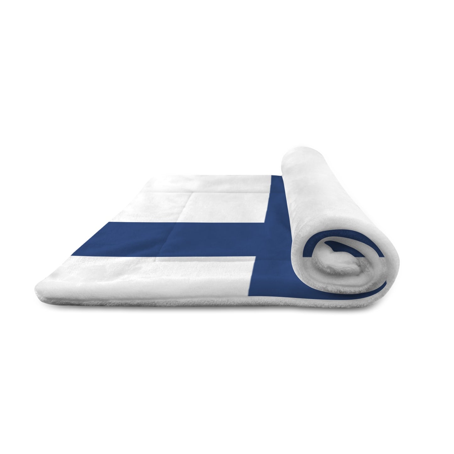 Finland Flag Inspired Pet Mat 25x18inch (Made in the USA)