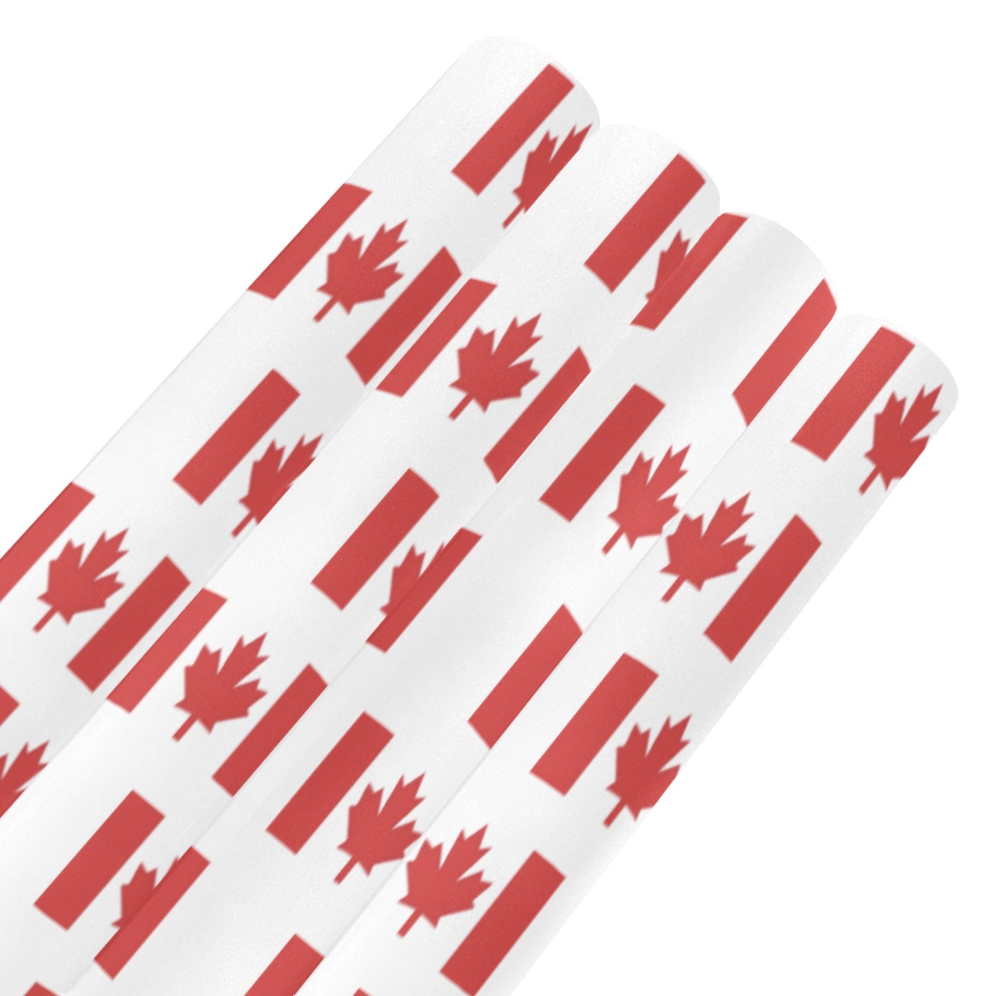 Canada Flag Custom Gift Wrapping Paper 58"x 22.5" (4 Rolls)