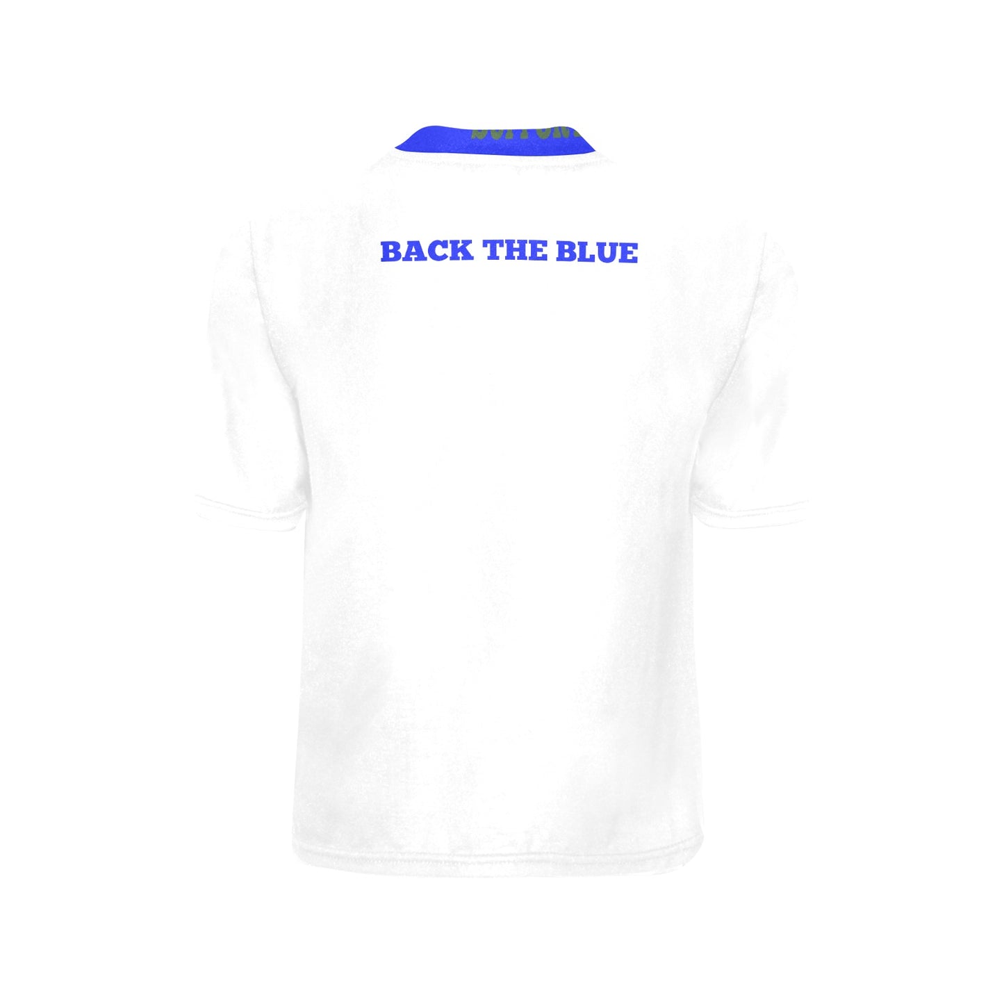 Thin Blue Line Flag Eagle Boys Crew Neck T-Shirt Made in the USA