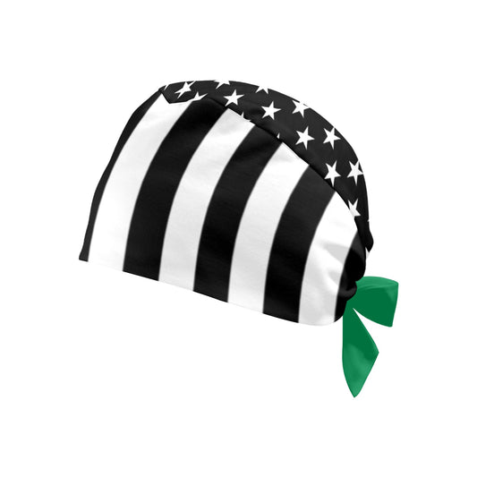 Thin Green Line Flag Inspired Scrub Cap | Ships from USA