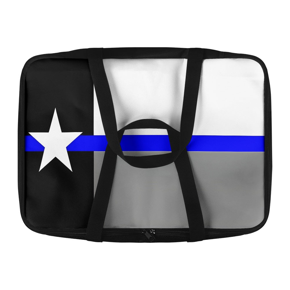 Thin Blue Line Texas Flag Inspired Insulated Casserole Carrier – Durable Hot & Cold Food Bag