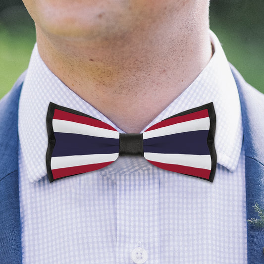 Thailand Flag Inspired Bow Tie – Look Sharp, Show your Columbian Pride