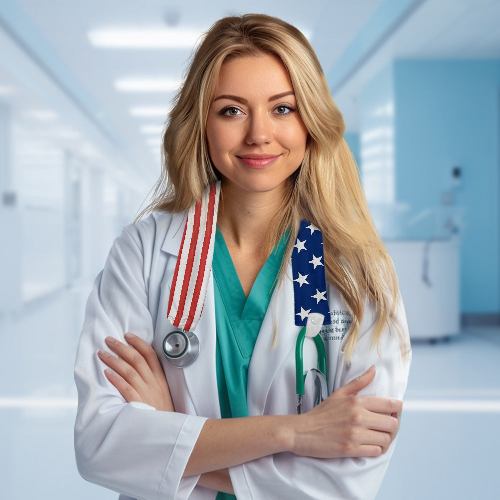 USA/American Flag Inspired Stethoscope Cover – Medical Gear with a Purpose