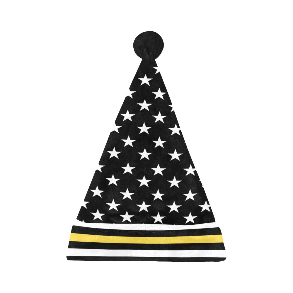 Thin Gold Line Flag Christmas Santa Hat