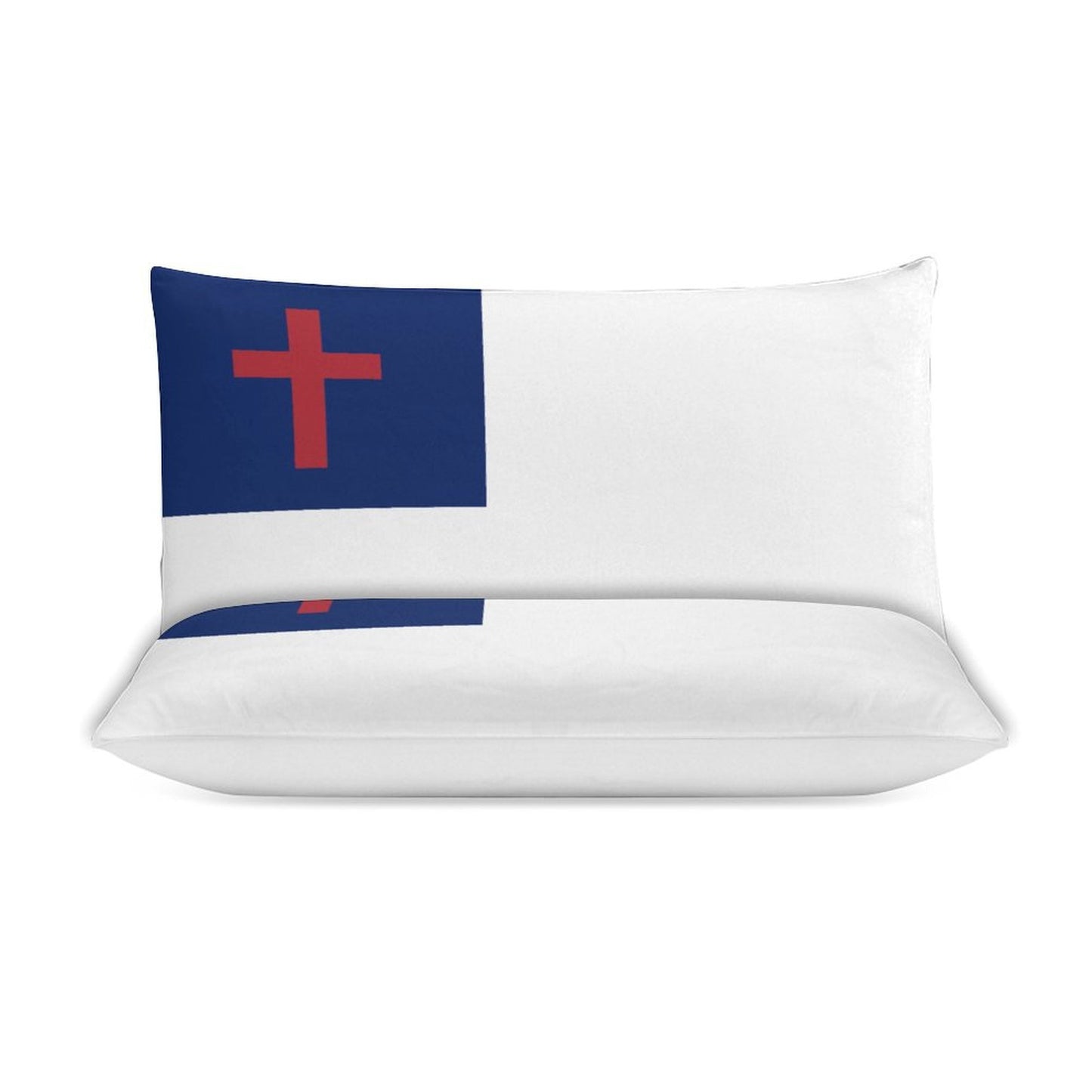 Christian Flag Inspired 3-Piece Bedding Set (1 Duvet Cover + 2 Pillow Shams) – 102"×90"