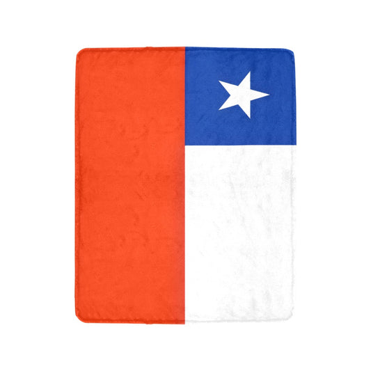 Red, white, blue flag-themed blanket by Luv My Flag.