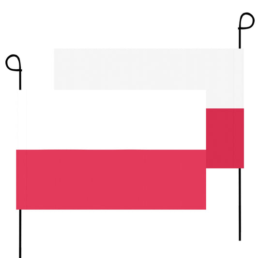 Polish flags by Luv My Flag with black poles.