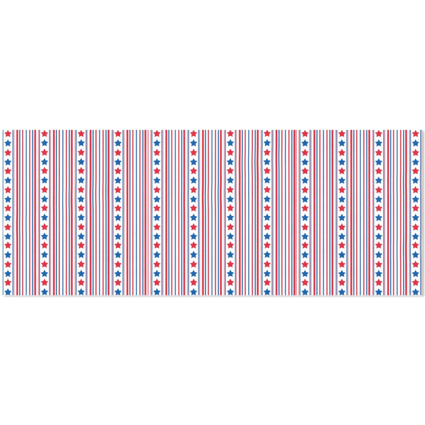 USA/American Flag Inspired Stars & Stripes Pattern Custom Gift Wrapping Paper 58"x 22.5" (4 Rolls)