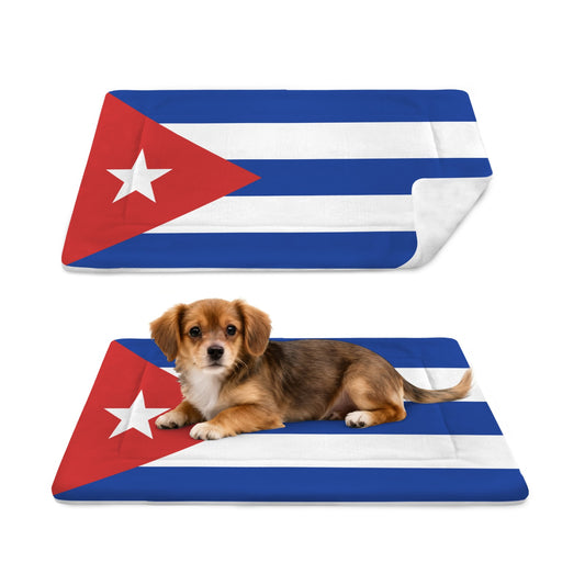 Cuba Flag Inspired Pet Mat 25x18inch (Made in the USA)