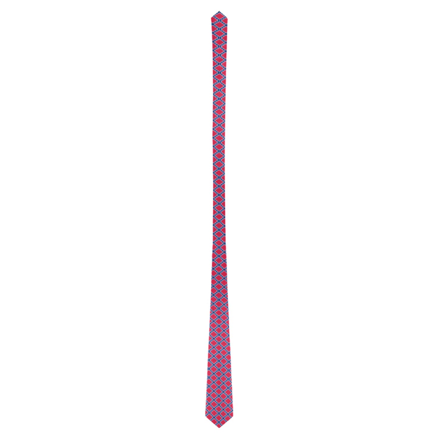 Confederate Battle Flag Inspired Pattern Classic Necktie (Two Sides)