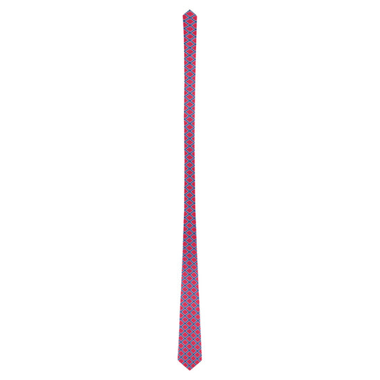 Confederate Battle Flag Inspired Pattern Classic Necktie (Two Sides)