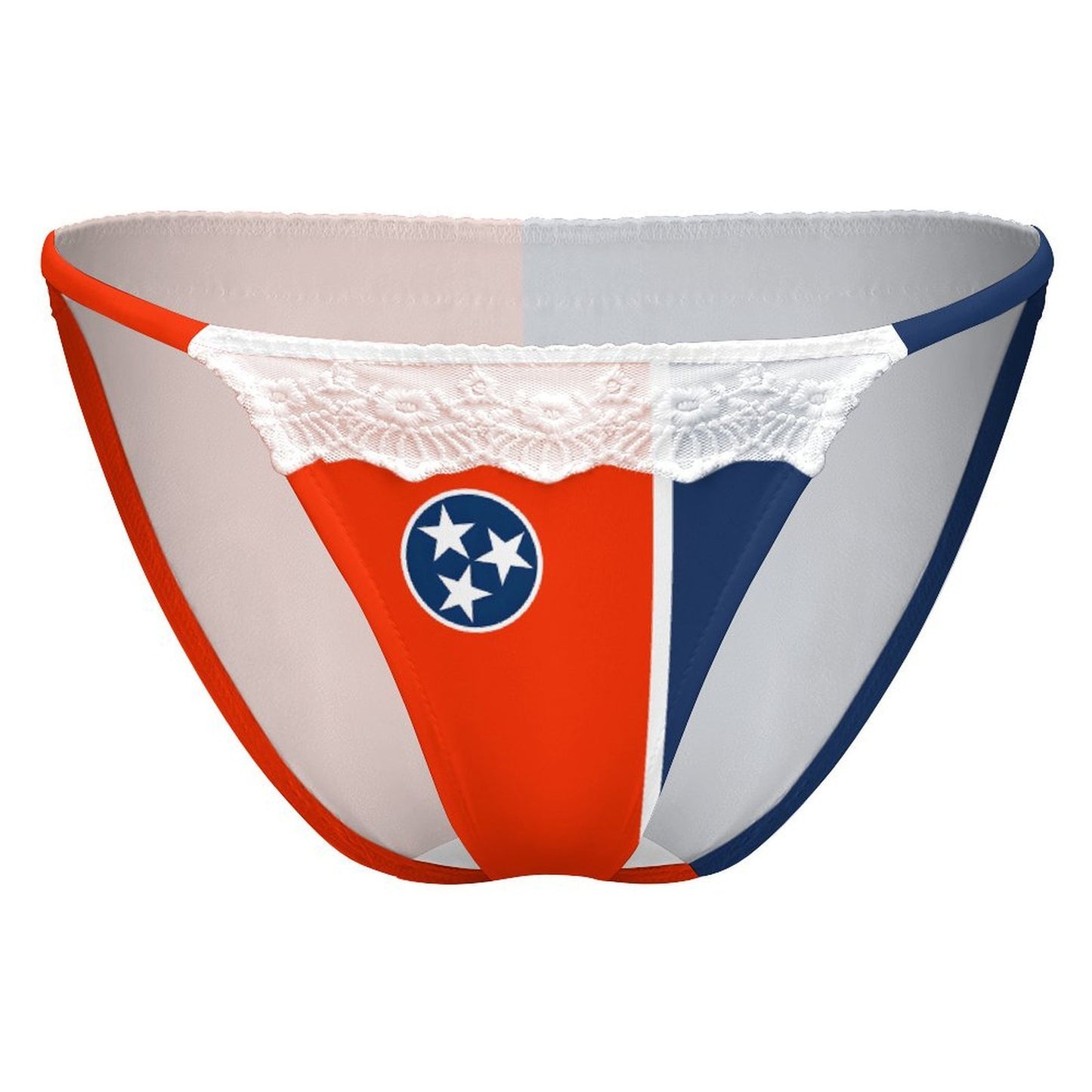 Tennessee Flag Inspired Lace Trim Underwear