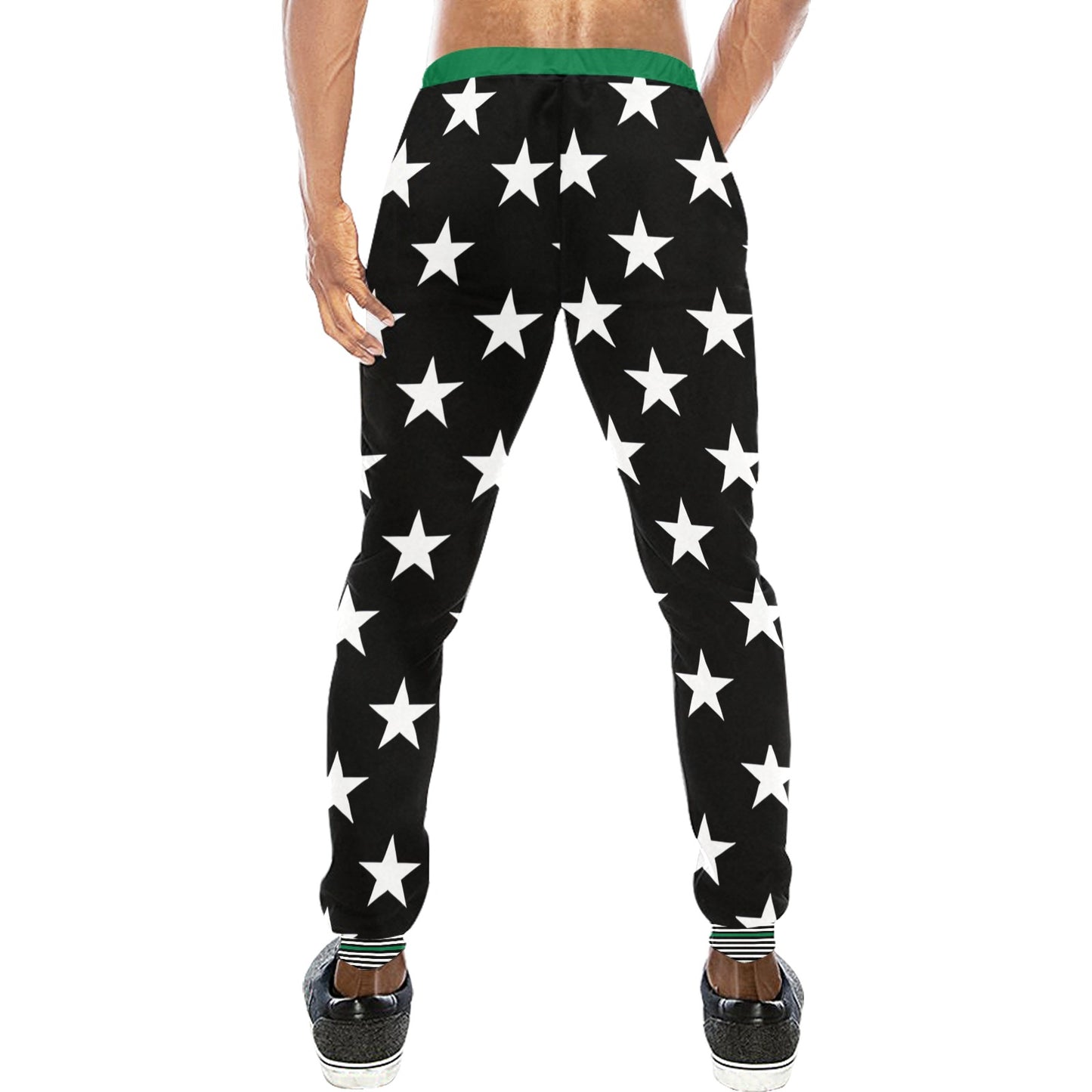 Thin Green Line Flag Inspired All Over Print Unisex Sweatpants