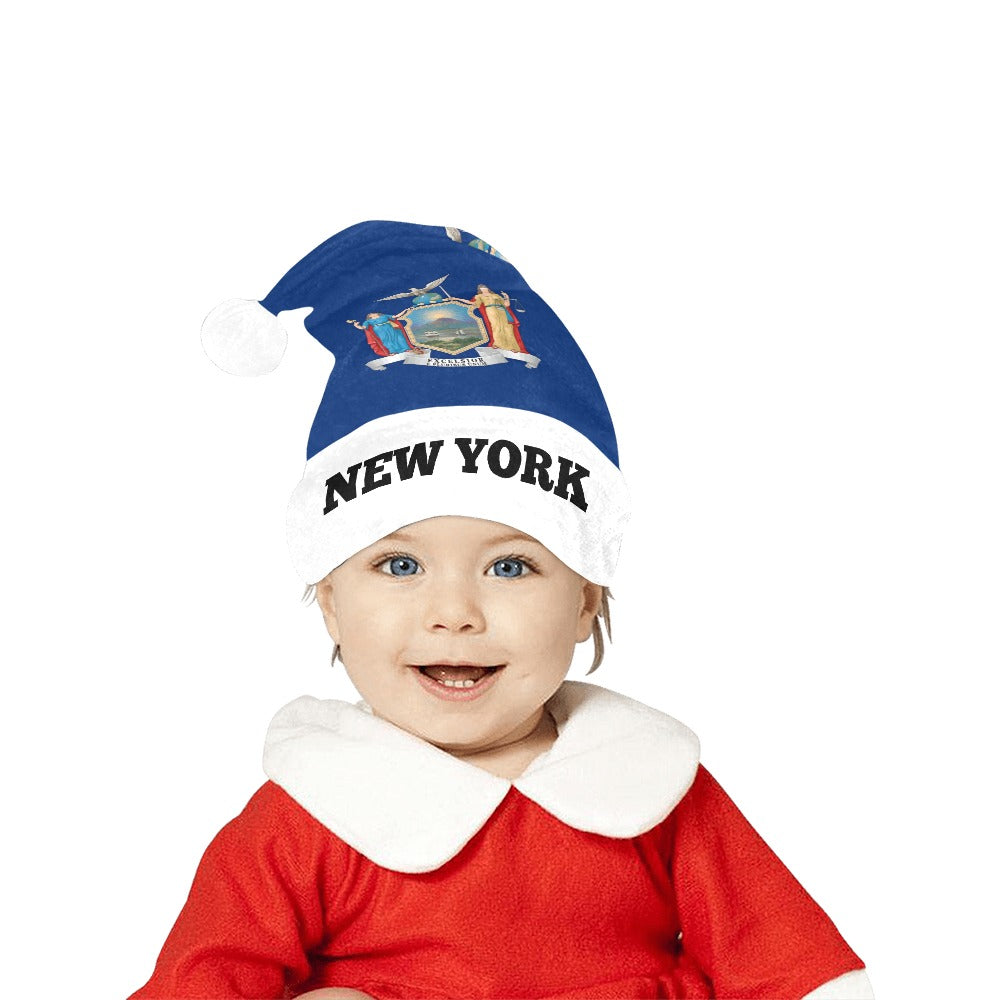 New York Flag Christmas Santa Hat
