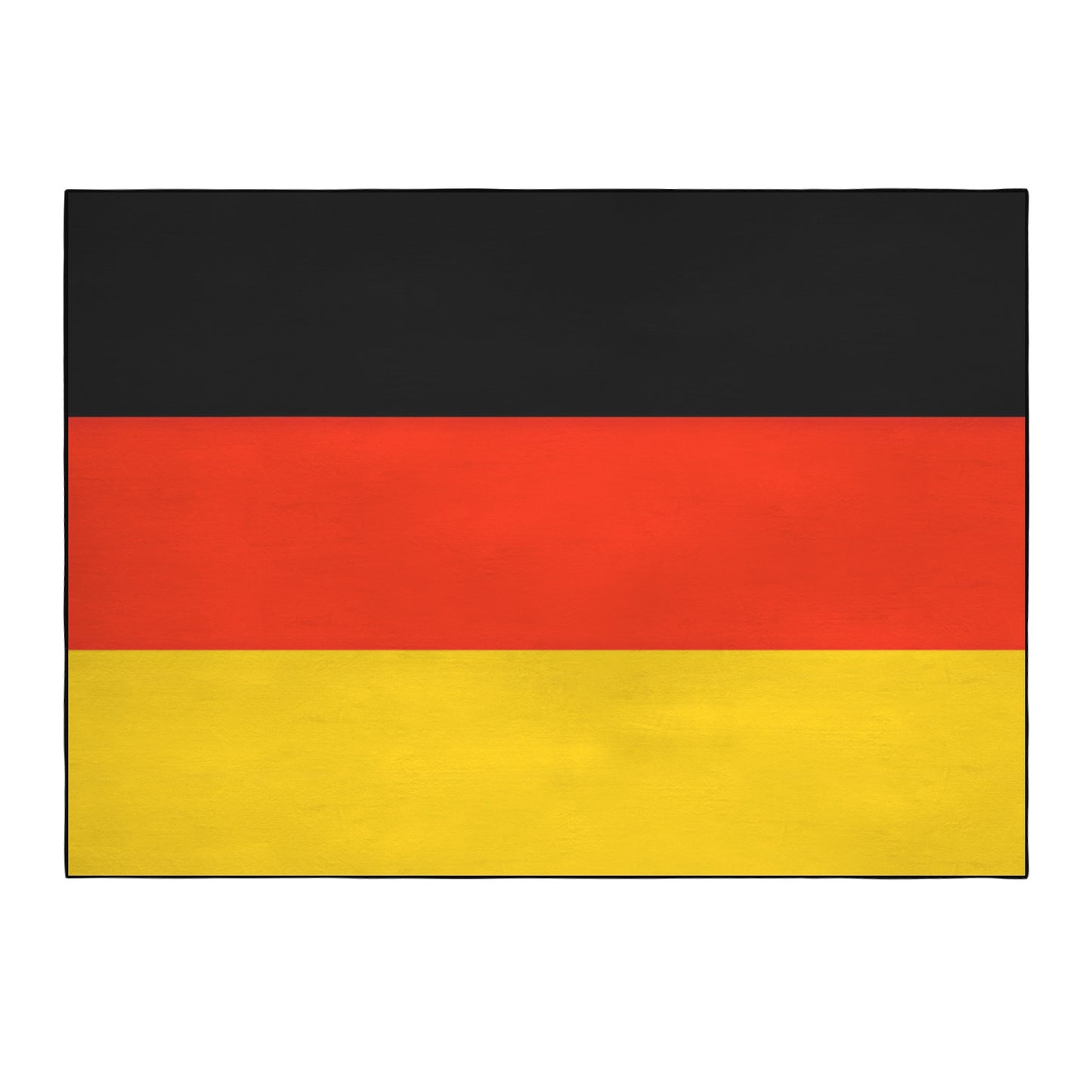 Germany Flag Inspired 84x60 Inch Area Rug with Black Binding (Made in the USA)