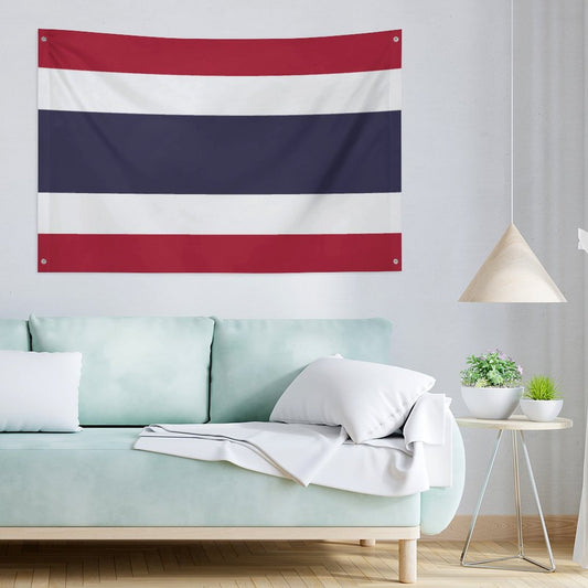 Thailand Flag Inspired Wall Mount Flag with Four Grommets (35x59 in)