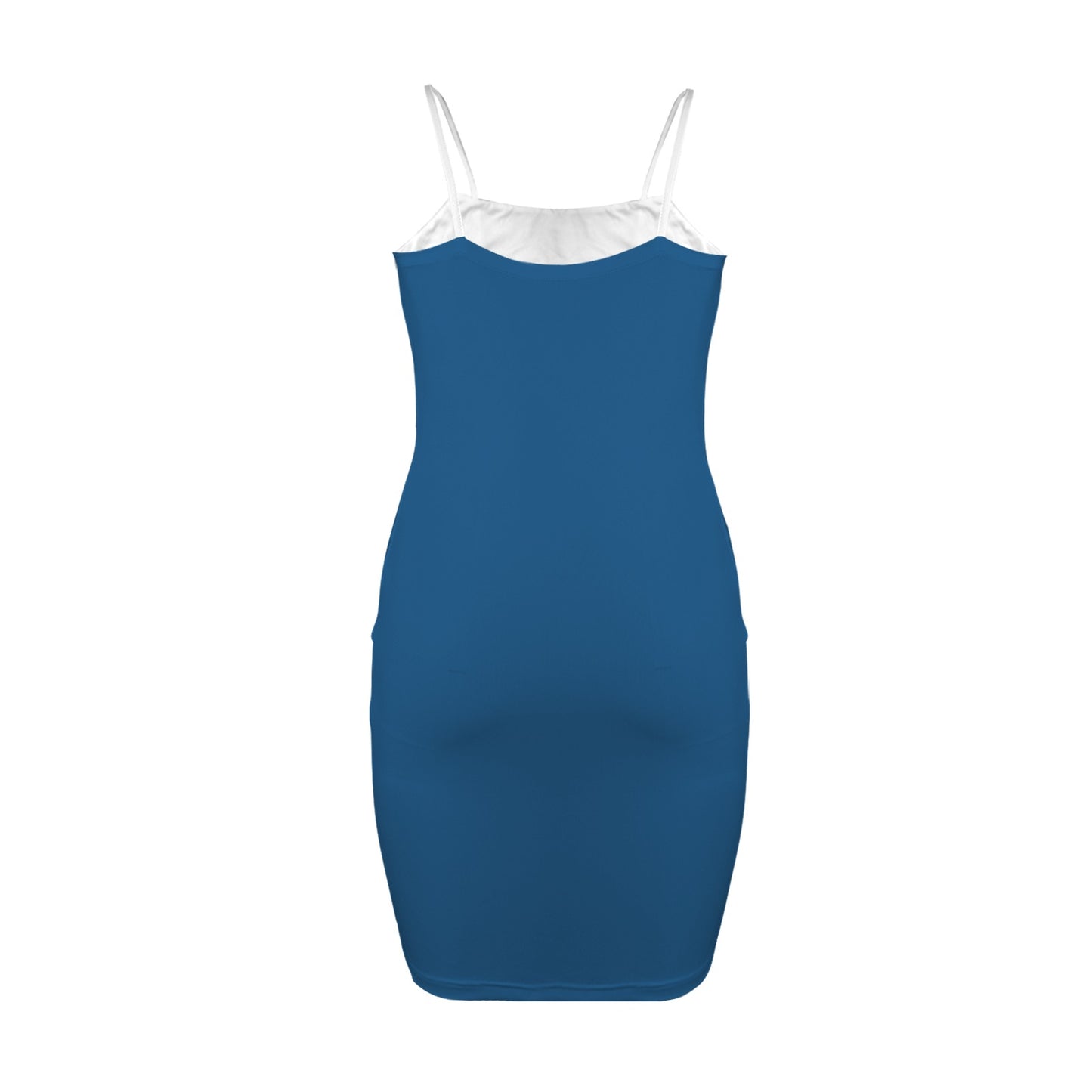 Louisiana Flag Inspired Backless Spaghetti Strap Bodycon Dress