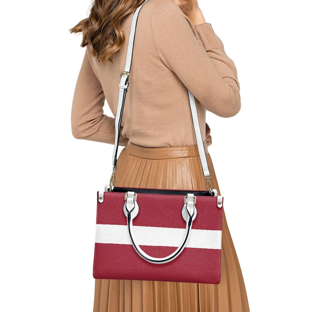 Latvia Flag Purse With Poise – PU Leather Shoulder Handbag for Bold Style - Luv My Flag