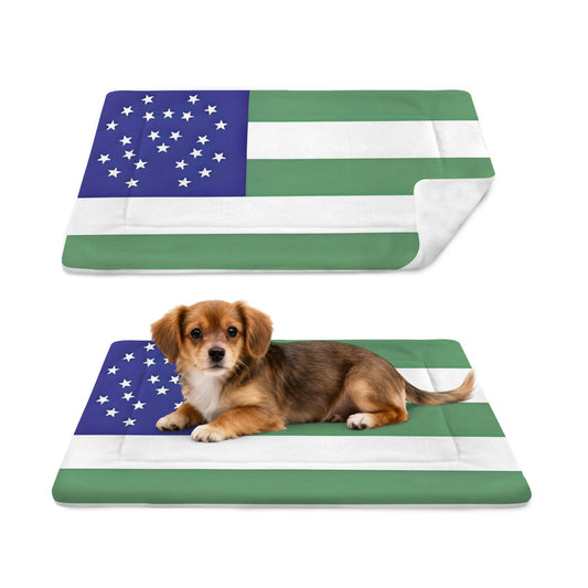 NYPD Flag Inspired Pet Mat 25x18inch (Made in the USA)