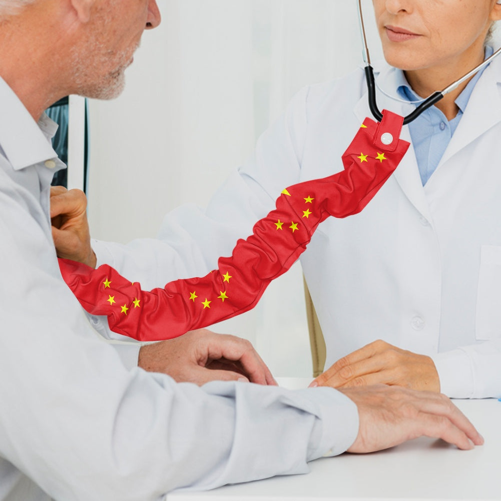 China Flag Inspired Stethoscope Protective Cover