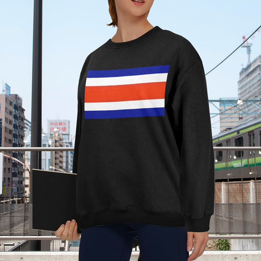 Costa Rica Flag Unisex Fleece Sweatshirt (Made in the USA)