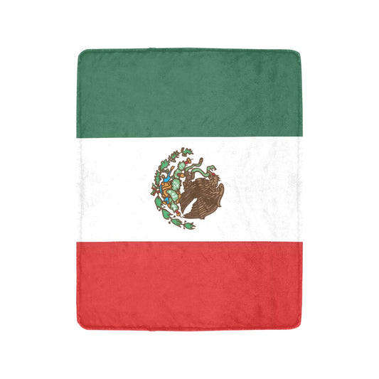 Mexico Flag Inspired Ultra-Soft Micro Fleece Blanket 40" x  50" | Ships from USA