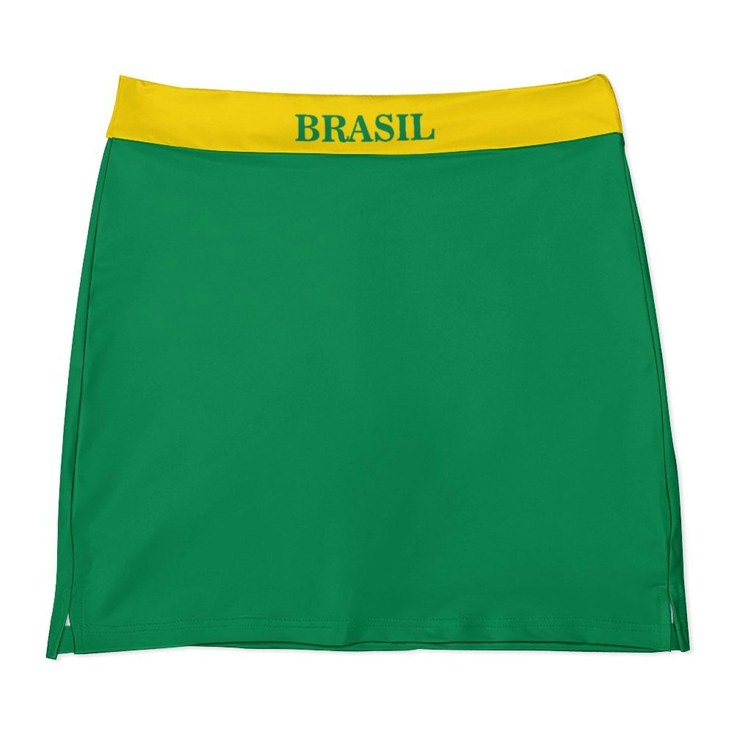 Brazil Flag Inspired Women’s Skort with Pocket