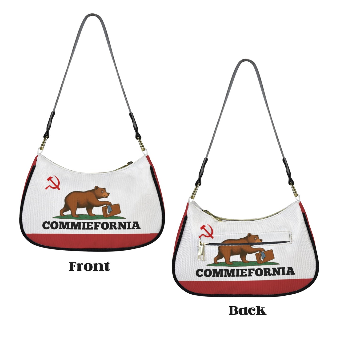 California Flag Inspired (COMMIEFORNIA) Women's Shoulder Bag