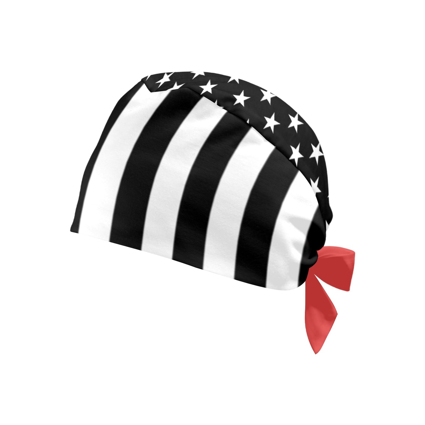 Thin Red Line Flag Inspired Scrub Cap | Ships from USA