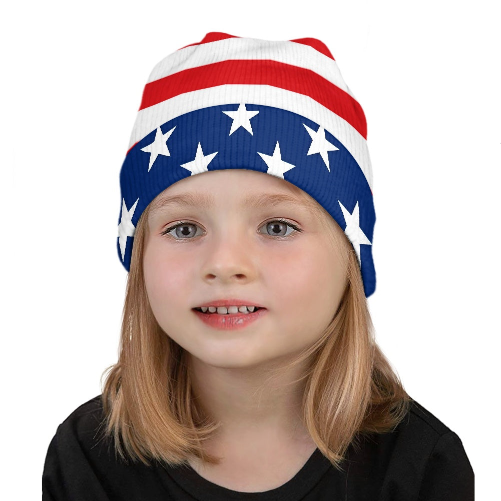 USA/American Flag Inspired Kids' Beanie
