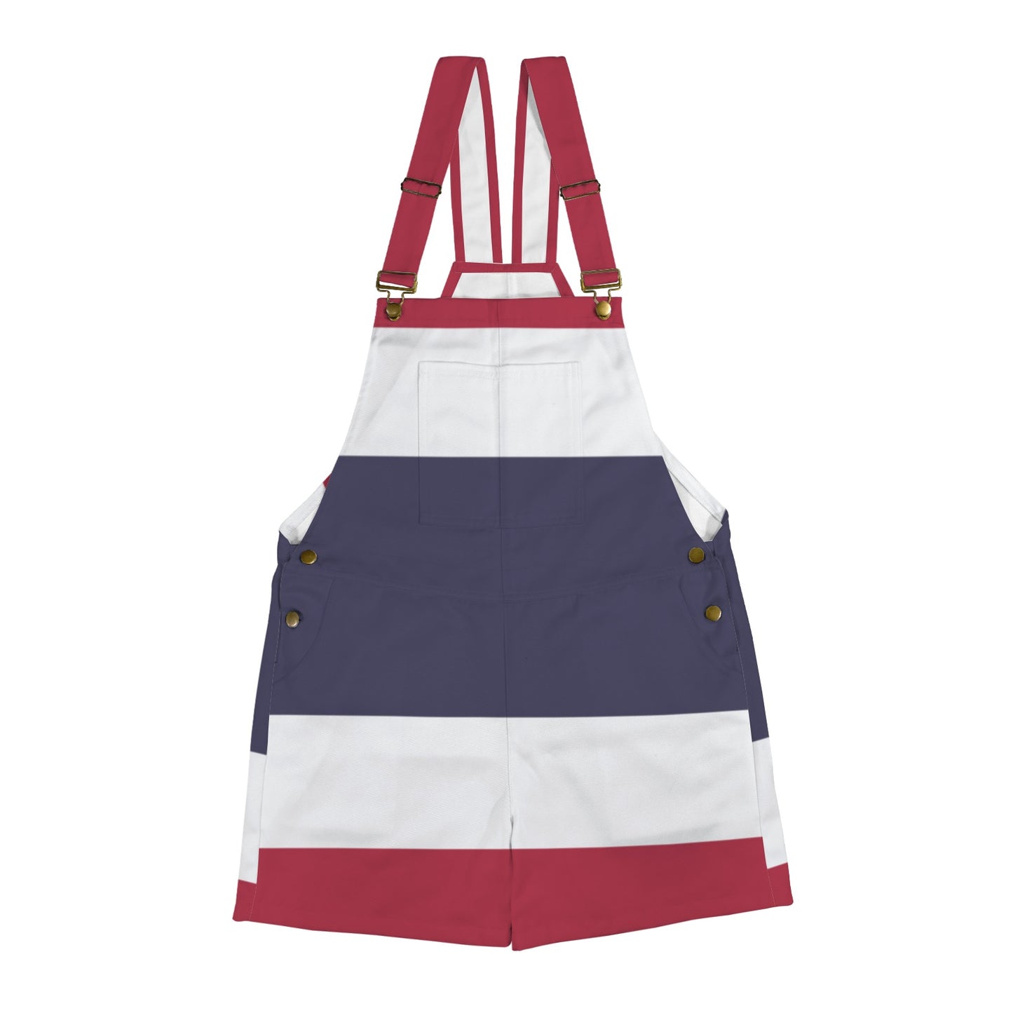 Thailand Flag Inspired Unisex Suspender Jumpsuit
