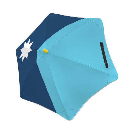 Minnesota Flag Inspired Kids Safe Round Corner Umbrella