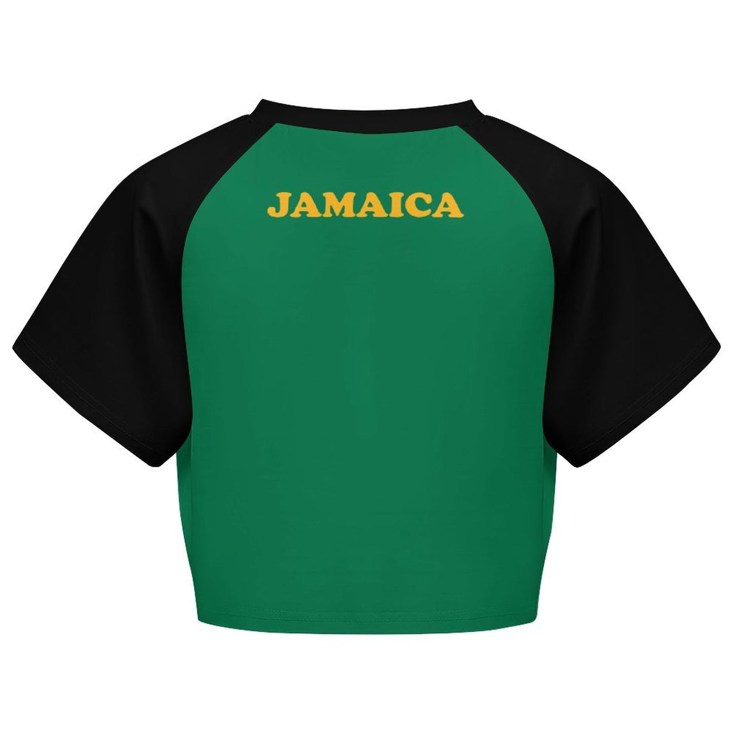 Jamaica Flag Inspired Women's Cropped Shirt