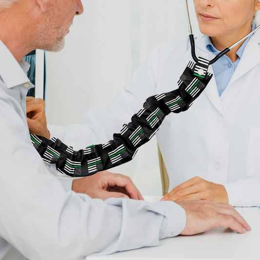 Thin Green Line Flag Inspired Stethoscope Protective Cover