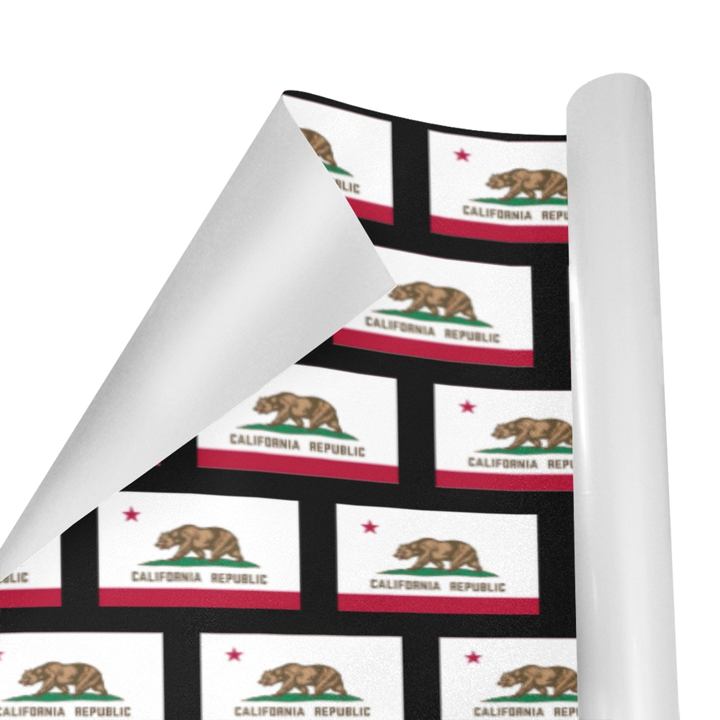 California Flag Inspired Custom Gift Wrapping Paper 58"x 22.5" (4 Rolls)
