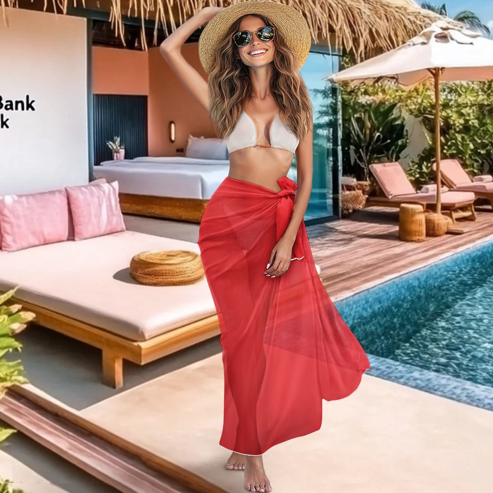 China Flag Inspired Bikini Cover-Up