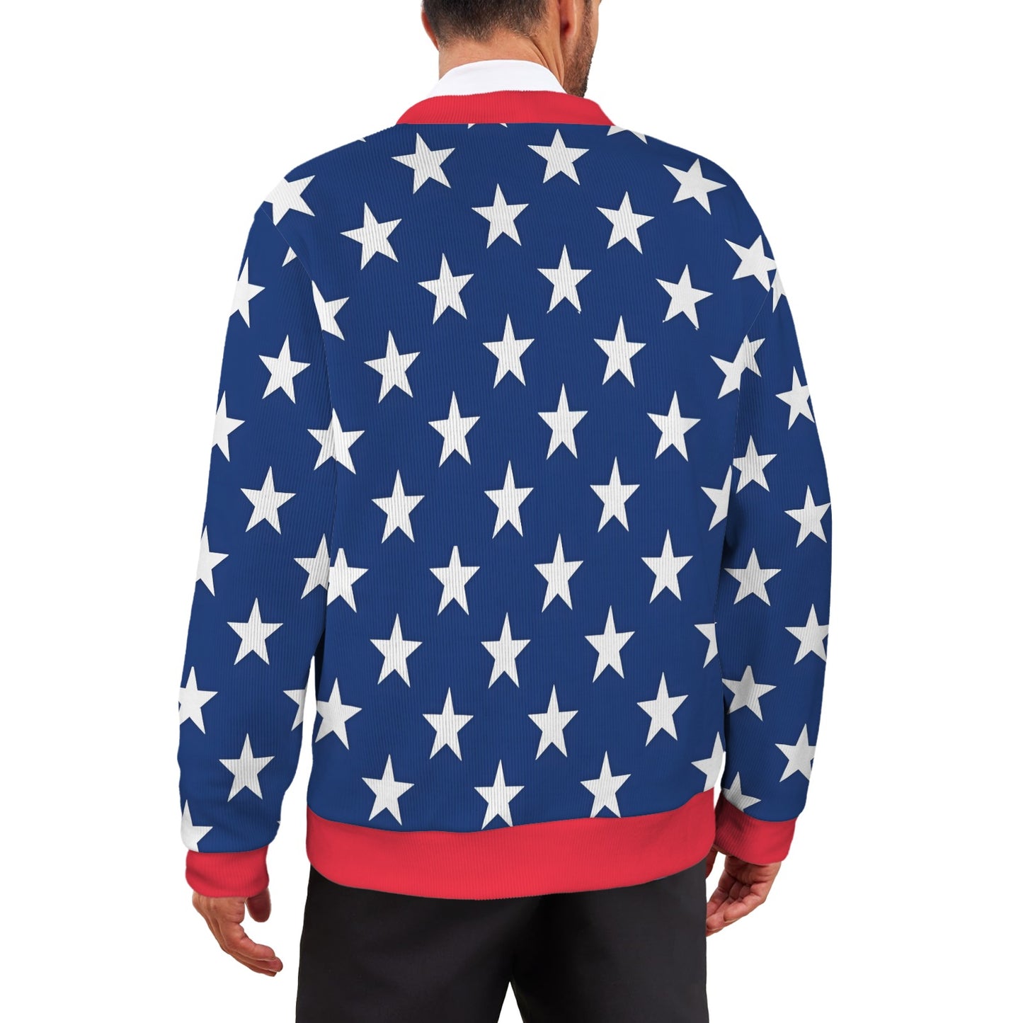 USA/American Flag Inspired Men's Cardigan