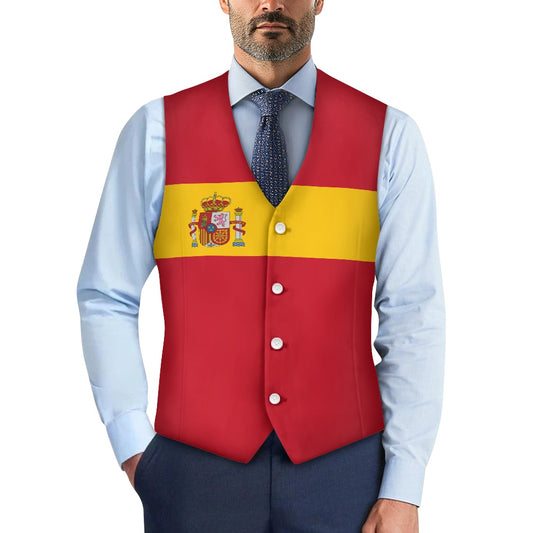 Spain Flag Suit vest jacket