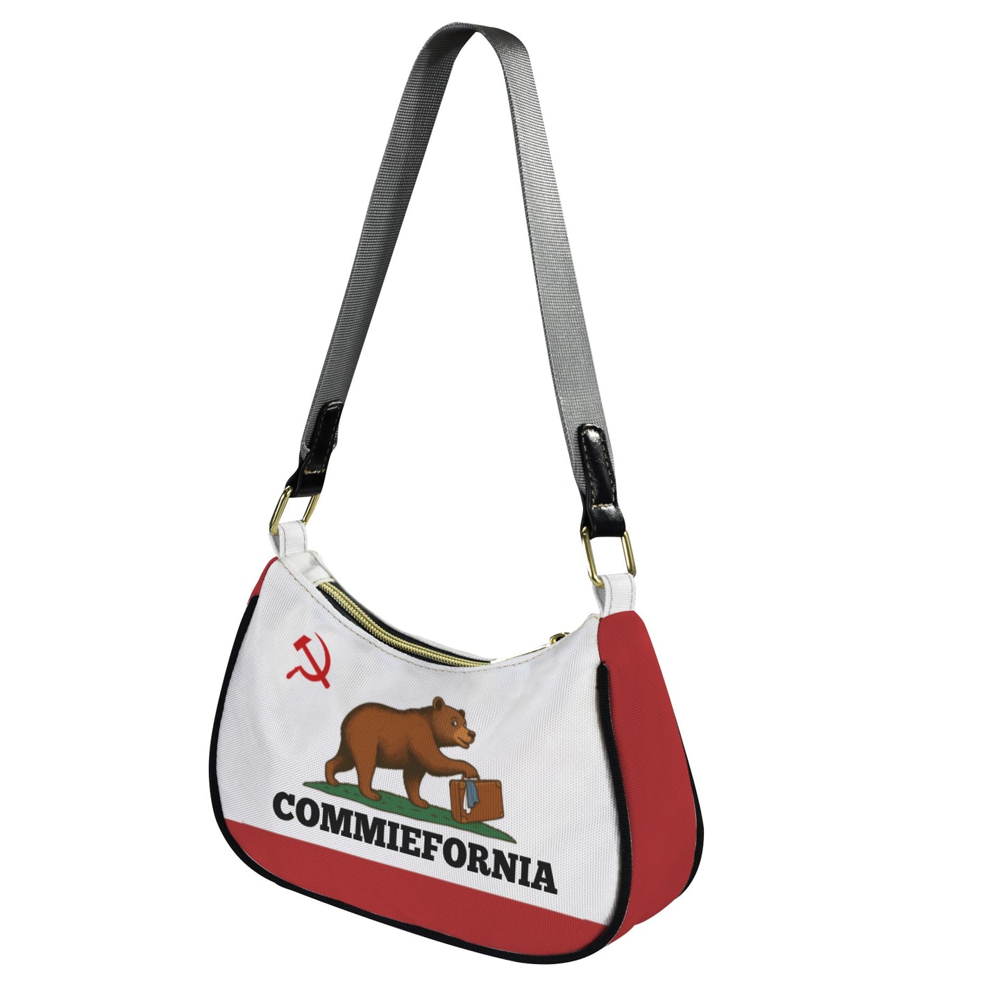 California Flag Inspired (COMMIEFORNIA) Women's Shoulder Bag