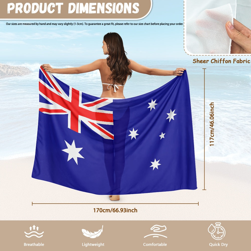Australia Flag Inspired Bikini Cover-Up