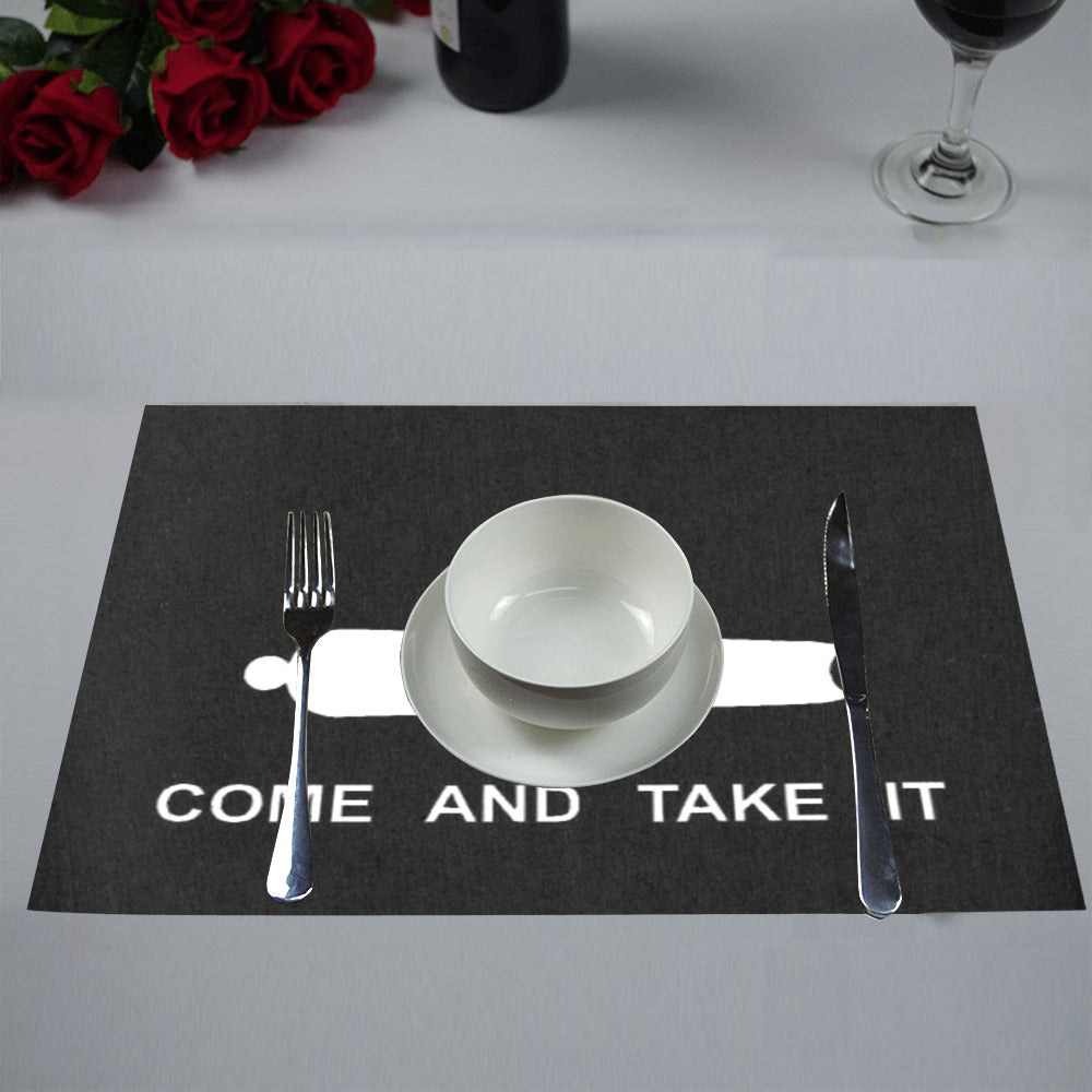 Come and Take It Flag Placemats 12" x 18" (Set of 6)