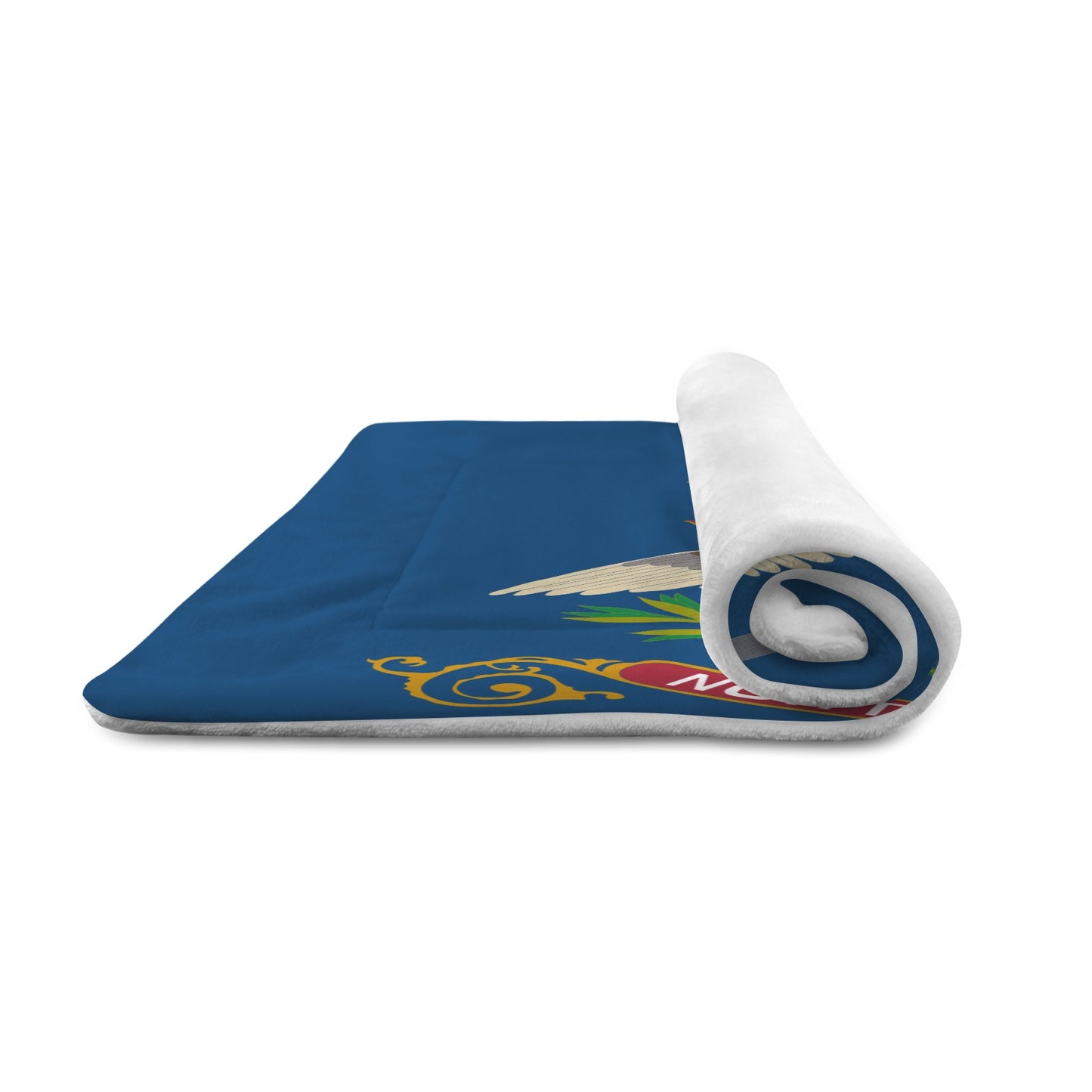 North Dakota Flag Inspired Pet Mat 25x18inch (Made in the USA)