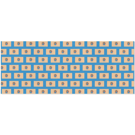 New Jersey Flag Inspired Custom Gift Wrapping Paper 58"x 22.5" (4 Rolls)